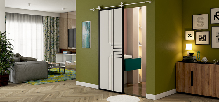 sliding bathroom door installation in West Sacramento